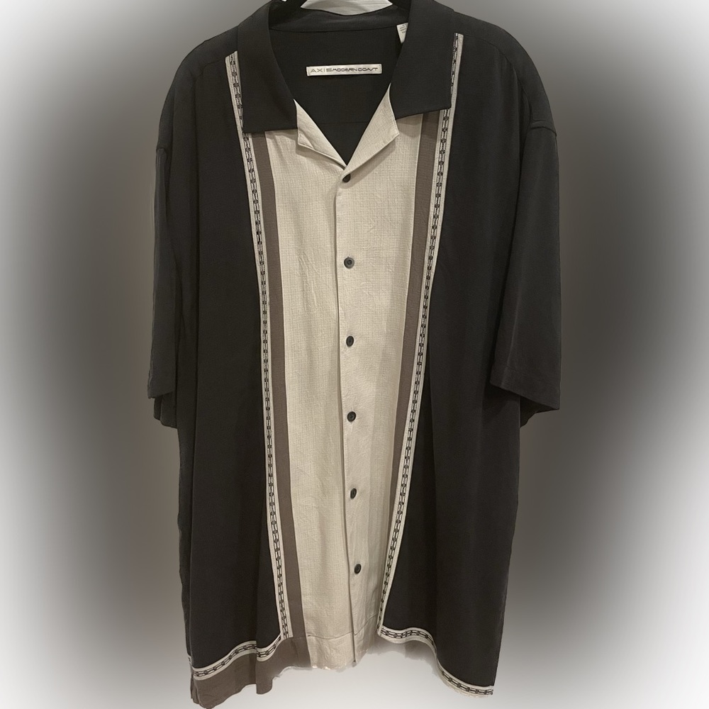 Men’s Shirt sleeve 100%silk shirt